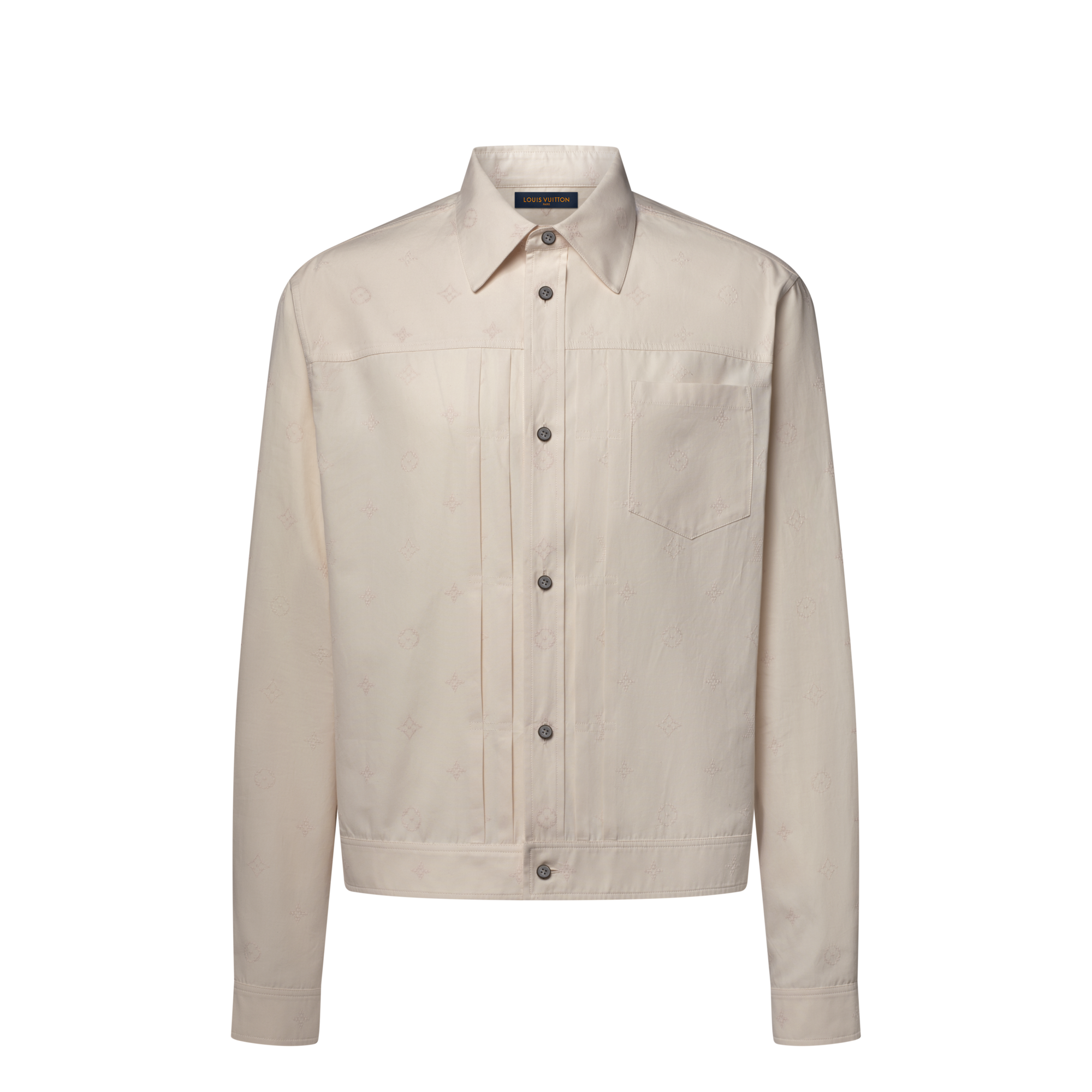 Monogram Embroidered Light Trucker Shirt - Men - Ready-to-Wear
